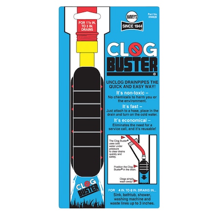 Harvey Clog Buster Clogbuster 0 ft. L Drain Unclogger 090620
